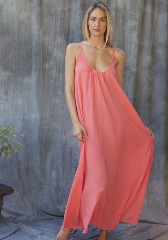 9Seed, Tulum Beach Dress Strawberry