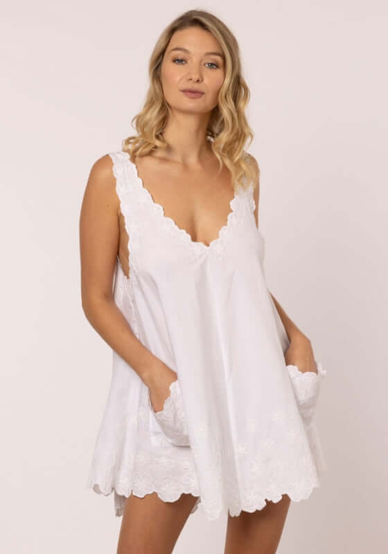 Low Back Dress White