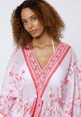 Cherry Blossom Loose Maxi Dress