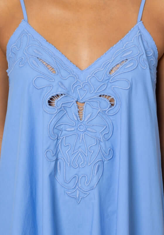 Cut Out Maxi Dress Periwinkle