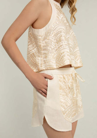 Triangle Panel Shorts