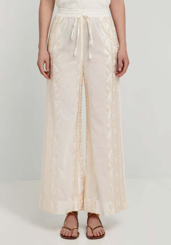 Triangle Embroidered Trousers