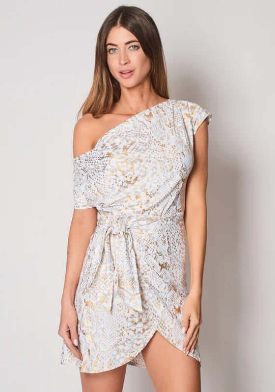 Naples Dress Silver Snake