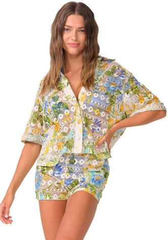 Blake Beach Shirt Bluebell