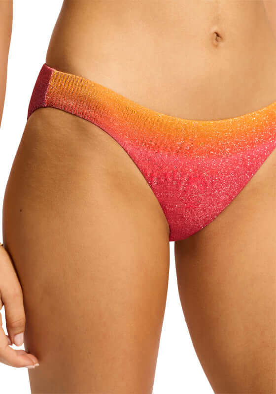 Spectrum Bandeau Bikini Bottoms Hot Pink