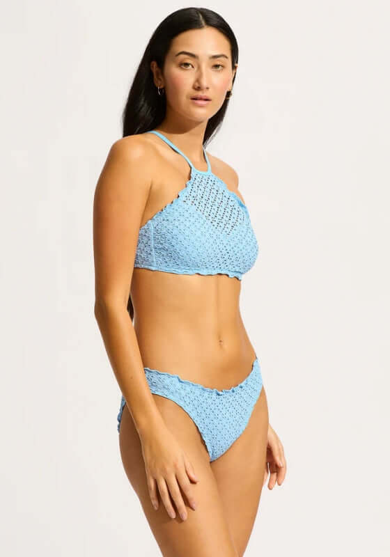 Daydreamer High Neck Bikini Powder Blue