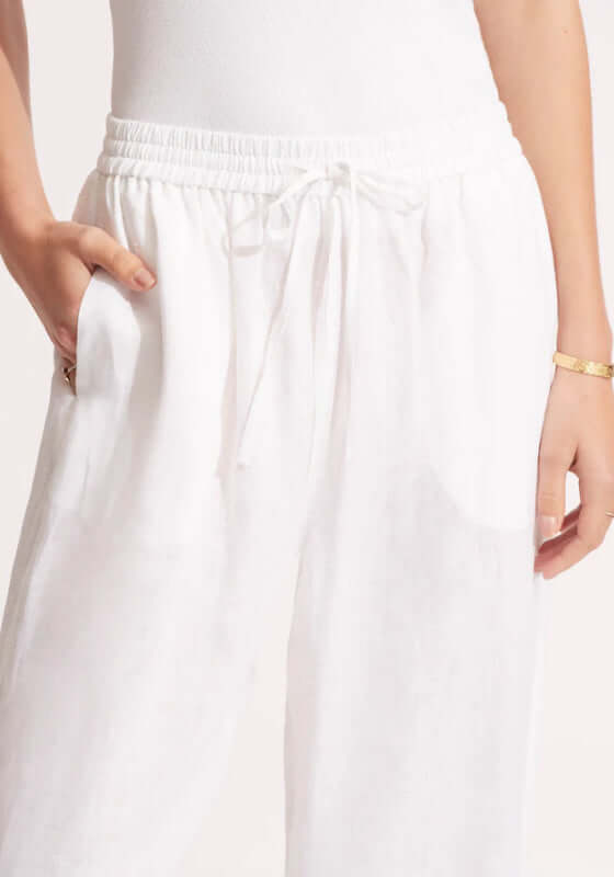 Linen Pant White
