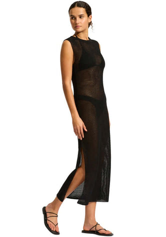 Knit Maxi Dress Black