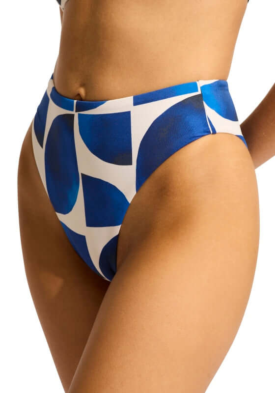 Sunray High Rise Bikini Bottom Ultramarine