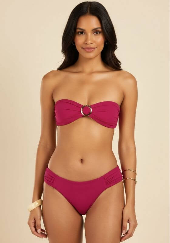 Cannes Bikini Bottom Raspberry
