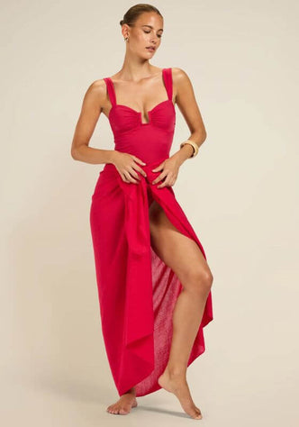 Paros Sarong Raspberry
