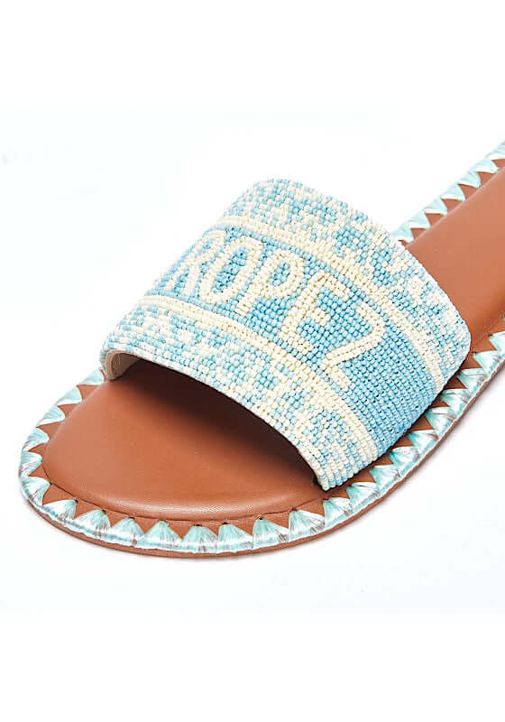 St Tropez Sandals Sky Blue