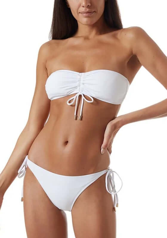 Florence White Bikini Top