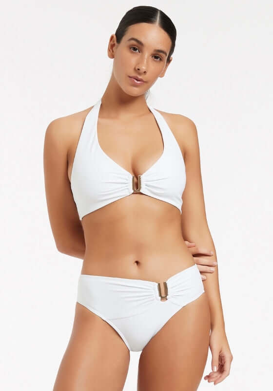 jetset dd halter bikini white