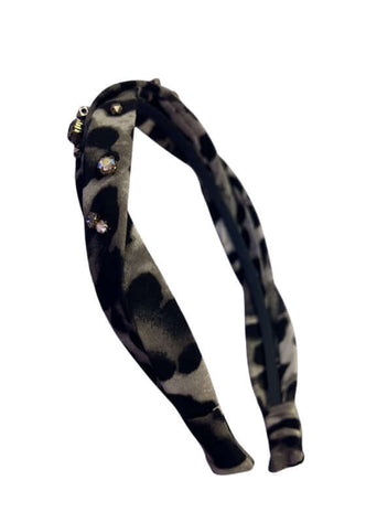 Leopard Crystal Stone Headband