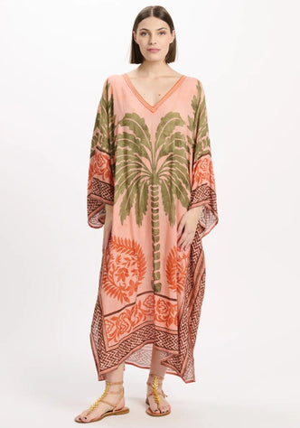 Rhoda Long Kaftan Peach
