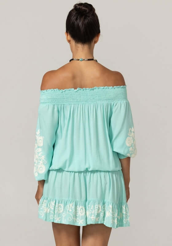 Eleyna Dress Aqua
