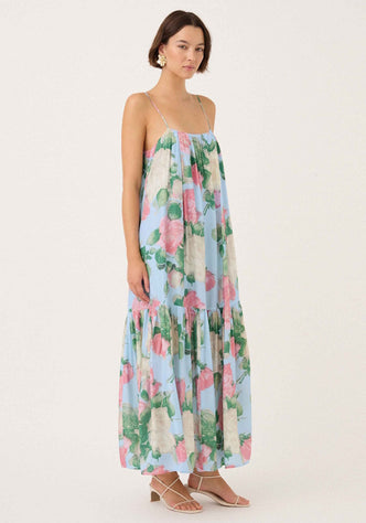 Enamour Gathered Midi Dress