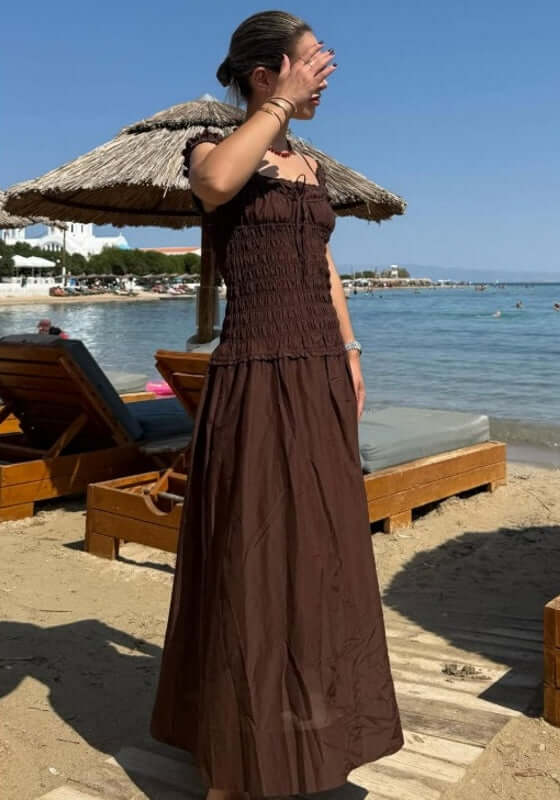 Sonnet Midi Dress Pecan