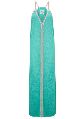Cheetah Maxi Sun Dress Mint