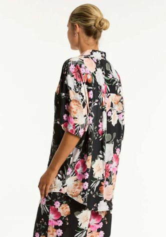 Belle Aloha Shirt Black