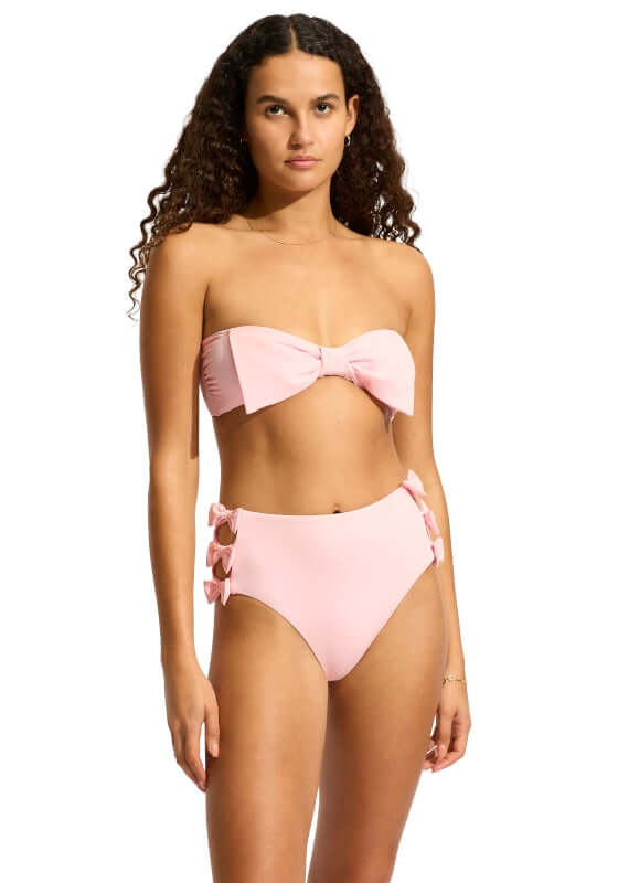 Beau High Waisted Bikini Bottom Blossom