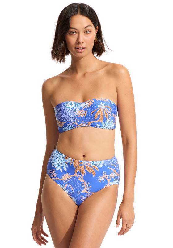 Seafolly | Eden Bandeau High Waist Bikini