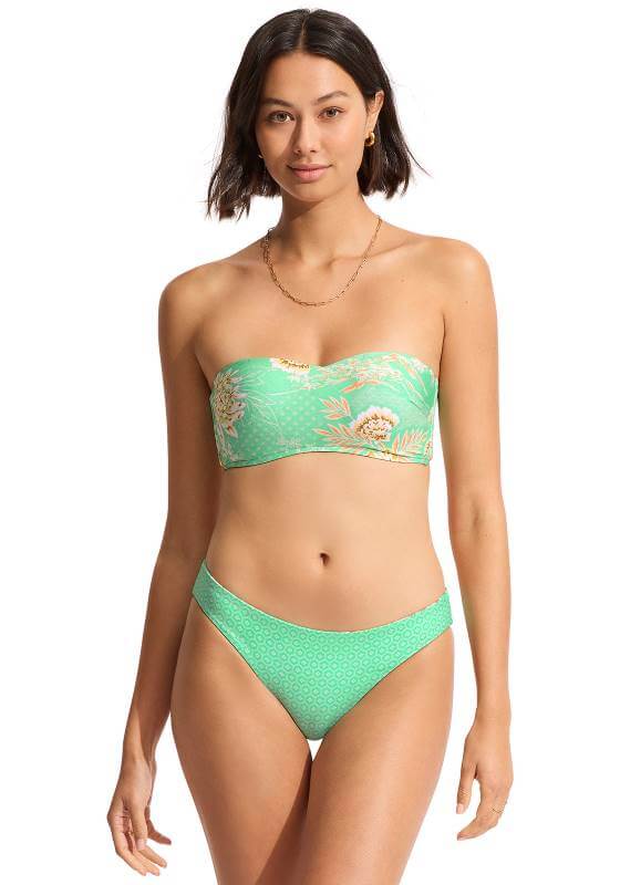Seafolly | Eden Bustier Bandeau Mint