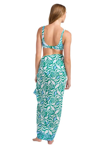 Retro Reef Sarong Green