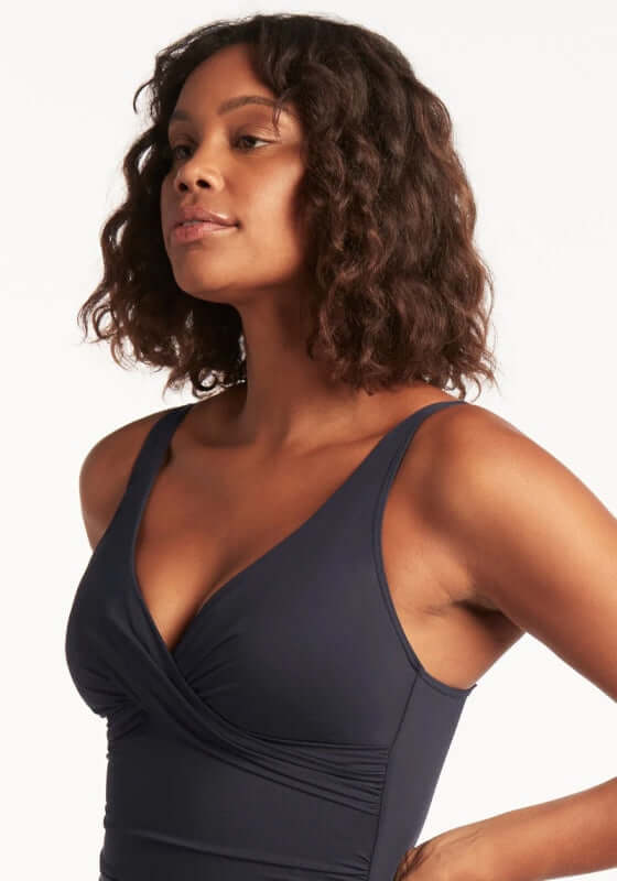 Night Sky Cross Front Swimsuit