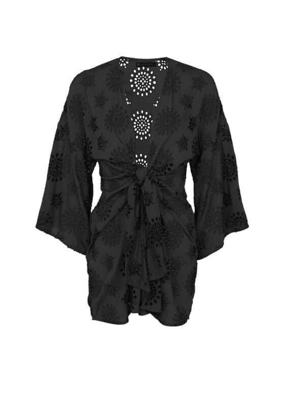 Perola Knot Beach Kaftan Black