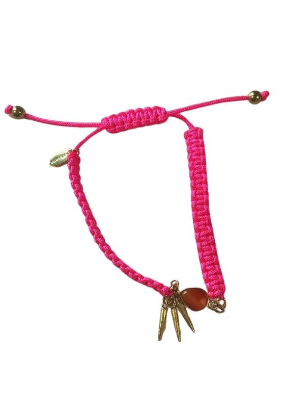 Hot Pink Braided Bracelet