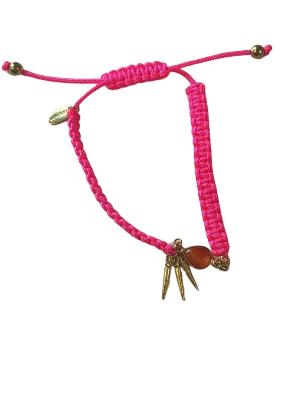 Hot Pink Braided Bracelet