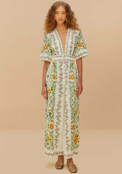 Farm Rio | Folk Floral Jumpsuit – - Beach Cafe