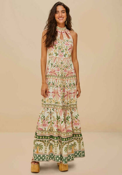 caramel savana dream maxi dress Farm Rio Savana Dream Maxi Dress In Savana Dream Caramel - 40% Off