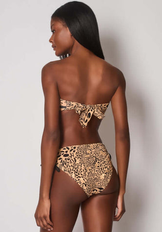 Brigitte Bandeau Bikini Bottom Golden Leopard