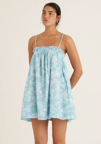 Ruched Mini Dress Paper Daisy
