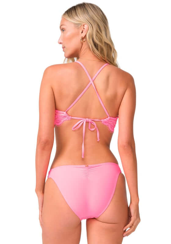 Tulip Lace Fanned Bikini Bottoms