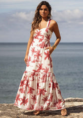 Emilie Dress Palm Red