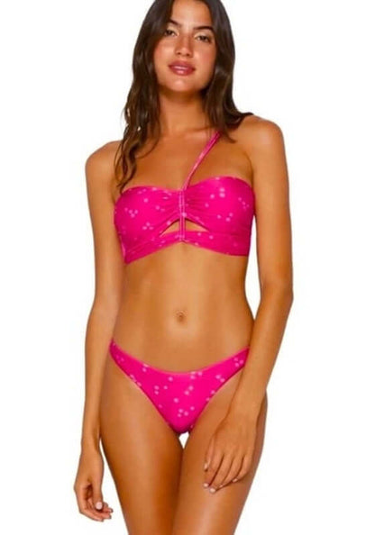Brigitte Georgia Bikini Fuchsia by Vix featuring vibrant fuchsia color and playful hot pink polka dots.