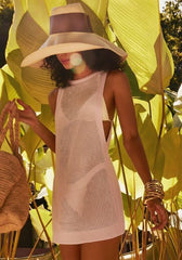 Erika Knit Cover Up Rosewater