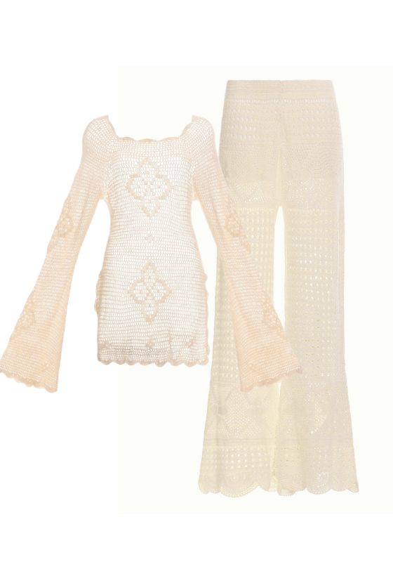 Wesley Quilt Crochet Trousers