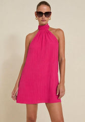 Raspberry Ibiza Dress