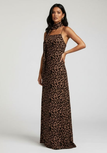 St Tropez Dress Leopard