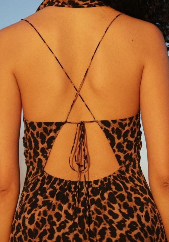 St Tropez Dress Leopard