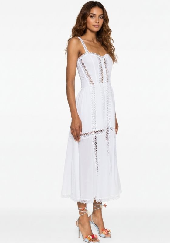 Dafelle Long Dress White