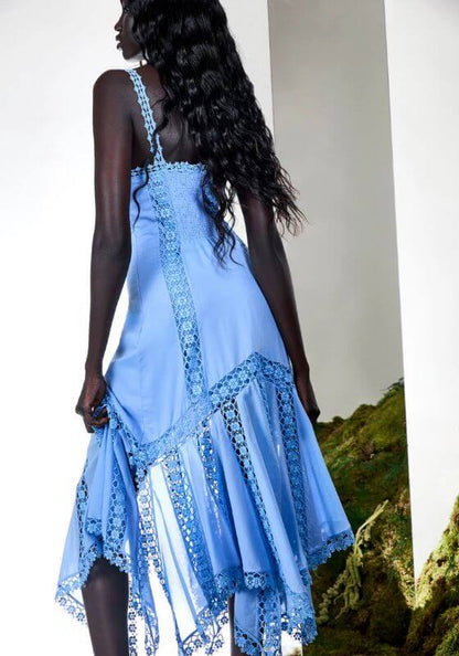 Charo Ruiz | Blossel Long Dress Blue - Beach Cafe Charo Ruiz | Blossel Long Dress Blue - Beach Cafe