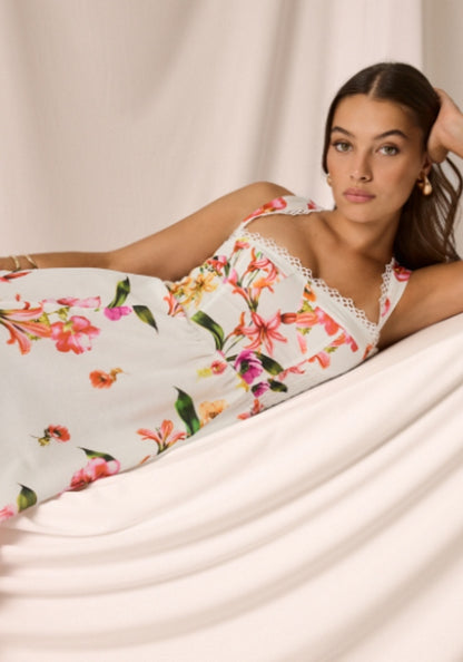 Maui Long Dress White Bliss