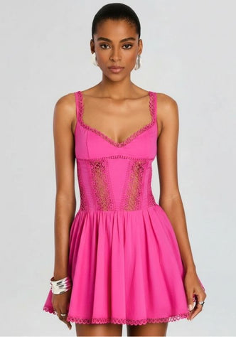 Gardenia Short Dress Fuchsia
