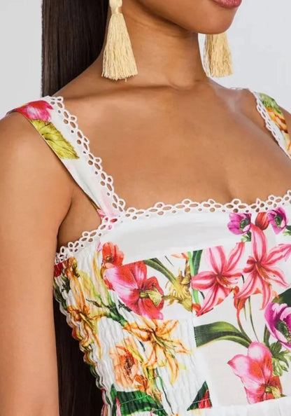 Maui Long Dress White Bliss
